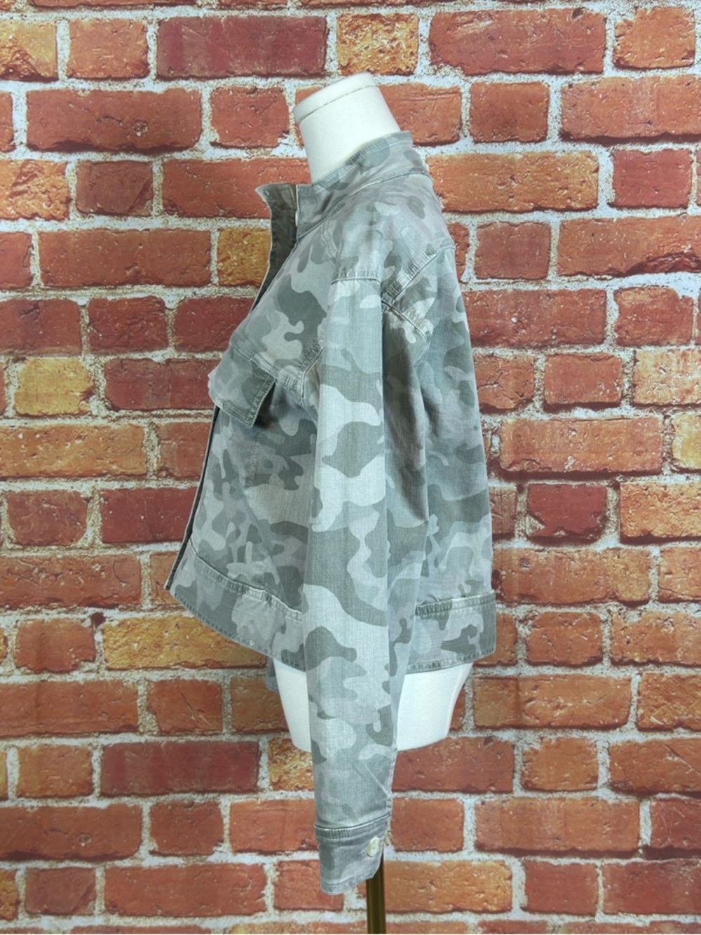 Dear John‎ Light Gray Camouflage Utility Jacket Women’s Size Small NEW - Picture 3 of 14